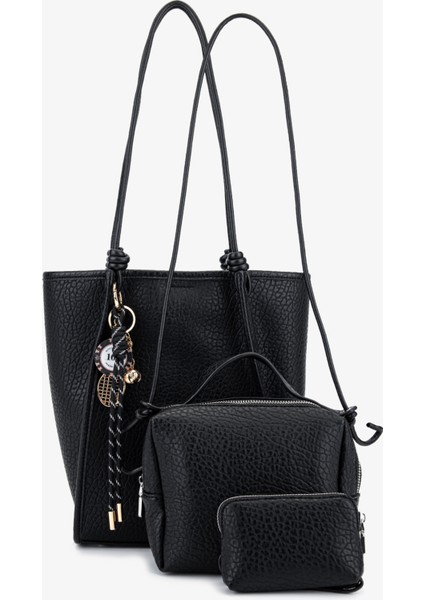 Kadın Suni Deri Siyah Omuz Çanta 921 27080 Bn Cnt SK25-26 Sıyah indirimleri