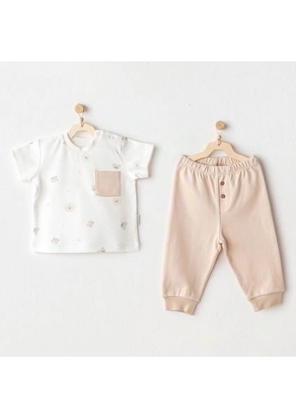 Litaetrend Andywawa AC25848 Happy Animals Bebek 2'li Takım Beige