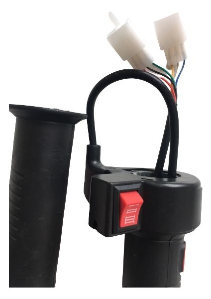 E-Bike 3 Vites Gaz Kolu 016 Kirmizi Düğmeli Mekanik 497086872