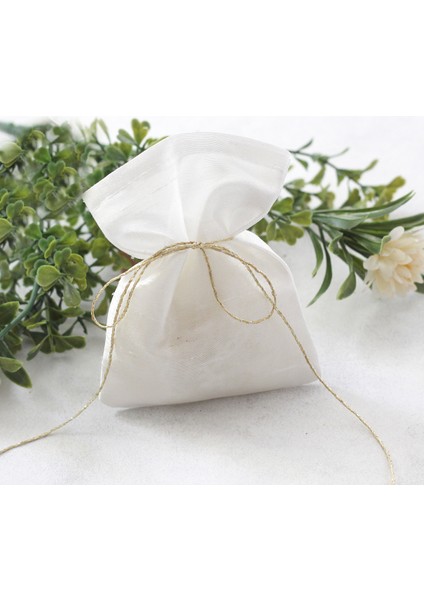 Beyaz Osmanlı Ipeği Kese, 10X15 cm 10 Adet fiyatları