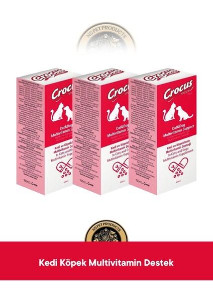 Kedi&köpek Multivitamin Destek 3X100ML fiyatları