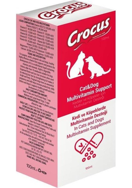 Kedi&köpek Multivitamin Destek 3X100ML fırsatları