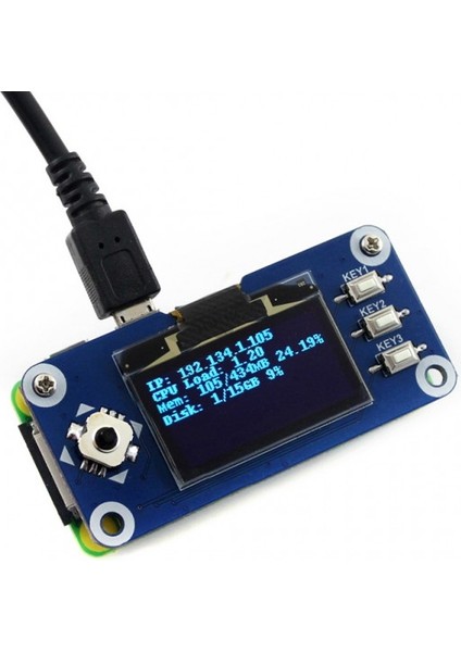 1.3inch OLED Hat LCD Ekran, 128X64, SPI-I2C Arayüz (Raspberry Pi Uyumlu) fiyatları