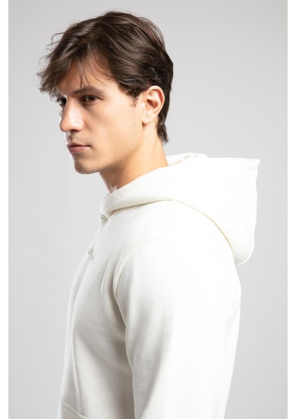 Videl Erkek Kapüşonlu Sweatshirt Ekru modelleri