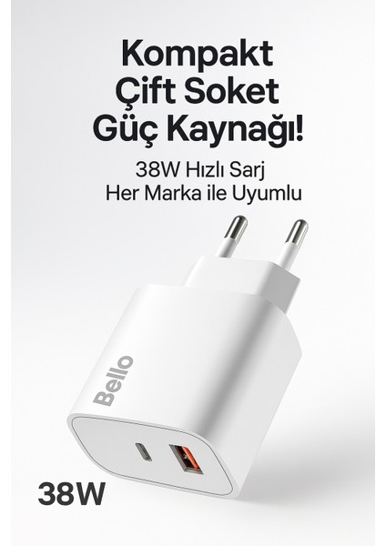 38W Type-C USB Şarj Cihaz BL-3500 Modeli Qc-Pd Teknolojisi Skillshipset Güvenli Hızlı Şarj fiyatları