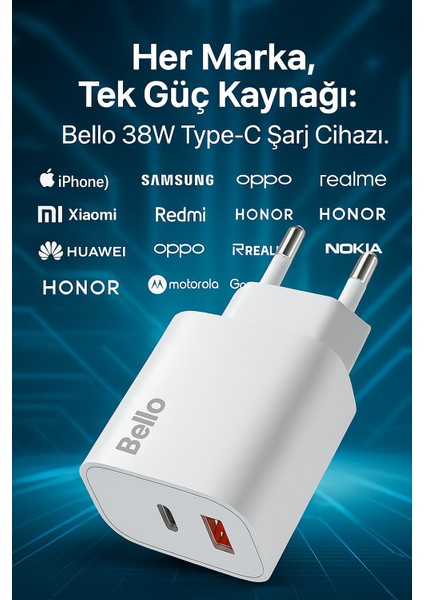 38W Type-C USB Şarj Cihaz BL-3500 Modeli Qc-Pd Teknolojisi Skillshipset Güvenli Hızlı Şarj modelleri
