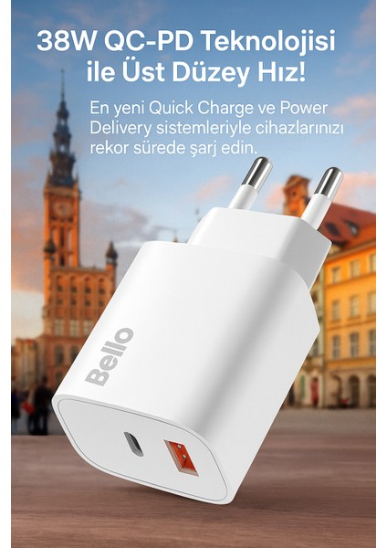 38W Type-C USB Şarj Cihaz BL-3500 Modeli Qc-Pd Teknolojisi Skillshipset Güvenli Hızlı Şarj indirimleri