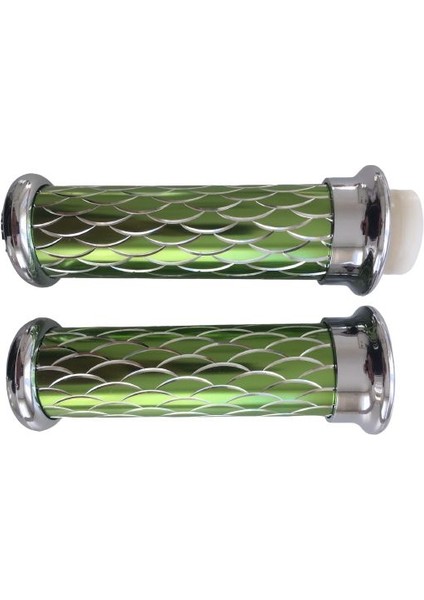 Motosiklet Aliminyum Işlemeli Gaz Borulu Modifiye Elcik Açık Yeşil Tk