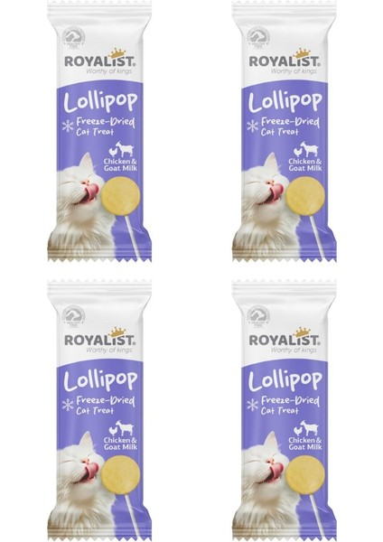 Lollipop Freeze-Dried Kedi Ödülü – 4'lü Paket