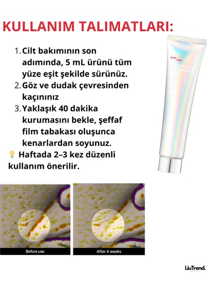 Rejuveglow Pdrn Collagen Wrapping Mask 70 ml Pdrn ve Kolajen Içeren Rejuveglow Film Maske indirimleri