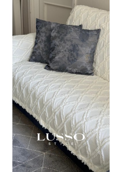 Siena Ekru Koltuk Örtüsü 180x300