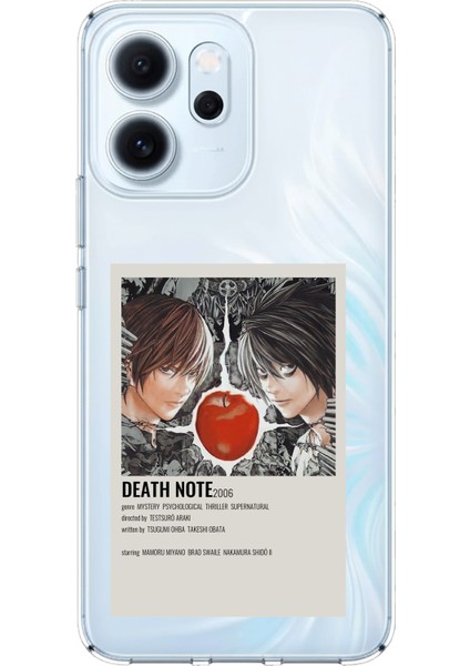 Oppo Reno 14F Uyumlu Death Note Poster Tasarımlı Baskılı Silikon Kılıf