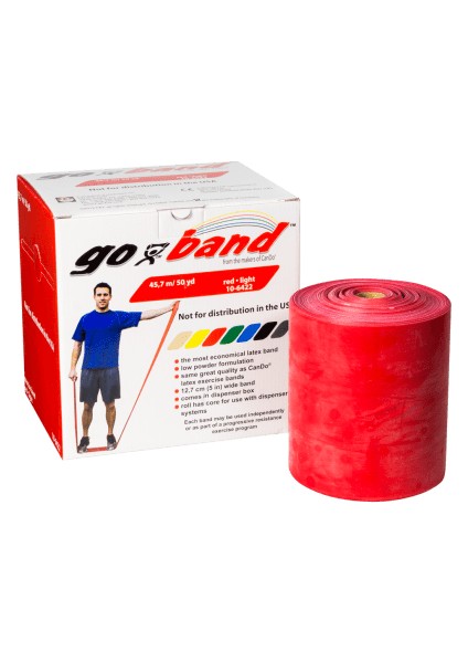 Go-Band Direnç Egzersiz Bandı Kırmızı ( Lıght) 45.7 mt -10-6422