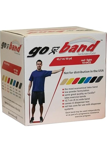 Go-Band Direnç Egzersiz Bandı Kırmızı ( Lıght) 45.7 mt -10-6422 fiyatları