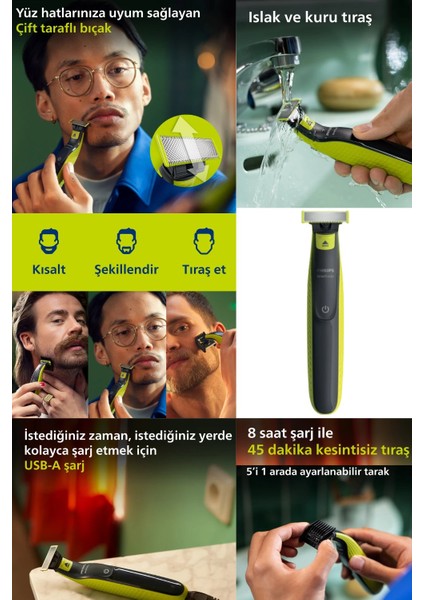 Saç,sakal,burun,bıyık ve Vücut Tıraşı+Elektrikli Tıras Makinesi Sakal & Vücut - Islak & Kuru Kullanim+Taşıma Çantası fiyatları