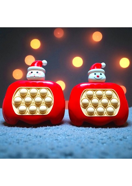 Yüksek Kalite 2li Set Kardan Adam Popit Noel Baba Popit Oyunu Sesli Işıklı Popit Yılbaşı Hediyeleri fiyatları