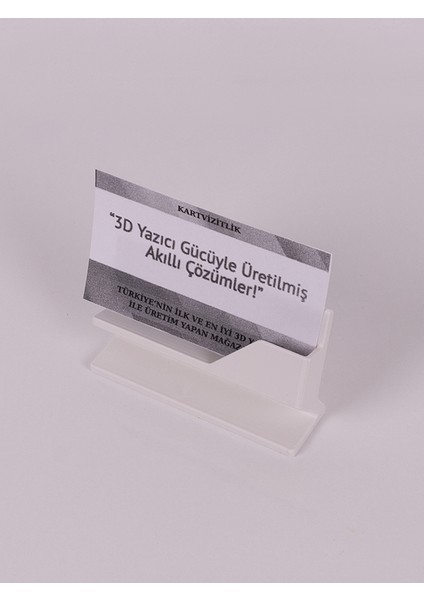 3D Baskı Kartvizit Standı Beyaz Masaüstü Şık Ofis Organizer Kartlık Kart Tutucu Aparat fırsatları
