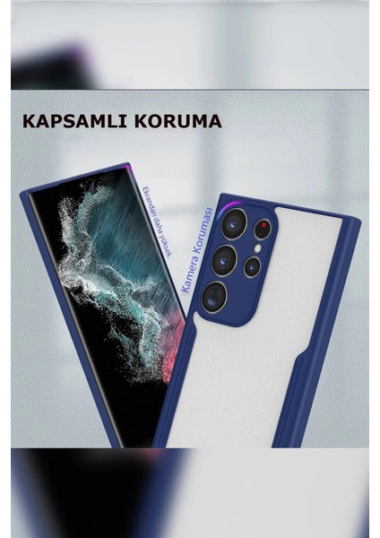 Samsung Galaxy S23 Ultra Kılıf Platin Silikon - Kırmızı (K95) modelleri