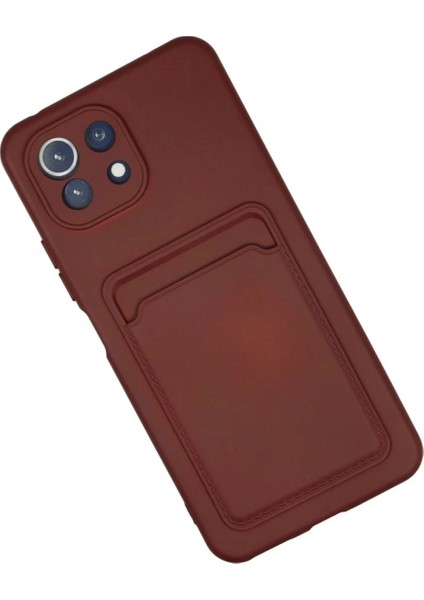 Xiaomi Mi 11 Kılıf Kelvin Kartvizitli Silikon - Bordo (K95) fiyatları