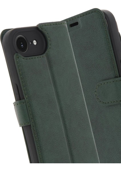 CPT16 iPhone 16E Kılıf Trend S Plus Kapaklı Kılıf - Yeşil fiyatları