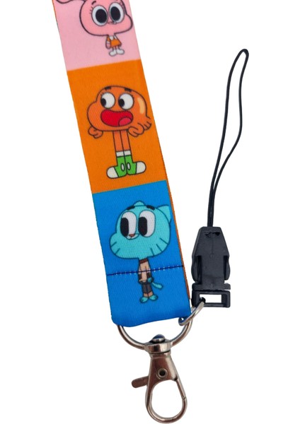 Renkli Gumball Kart Askısı Yaka Kartı Boyun Askı Ipi Telefon Askısı Yatay Dikey Kart Koruyucu modelleri