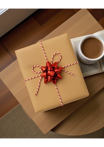 Hediye Paketleme Seti, 12 Adet Metalik Rafya- Twine Baker & Jüt Ip - 20M, 1 Adet Bant ve Makinesi indirimleri