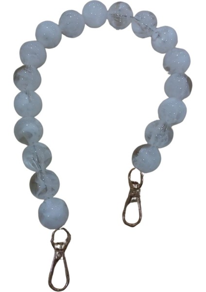 Çanta Askısı 40 cm Akrilik Yuvarlak Sedef