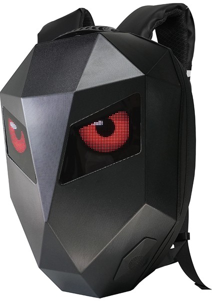 LED Kırmızı Göz Maskeli Akıllı Sırt Çantası - Sert Kasa, USB Şarj Girişli Teknolojik Çanta fiyatları