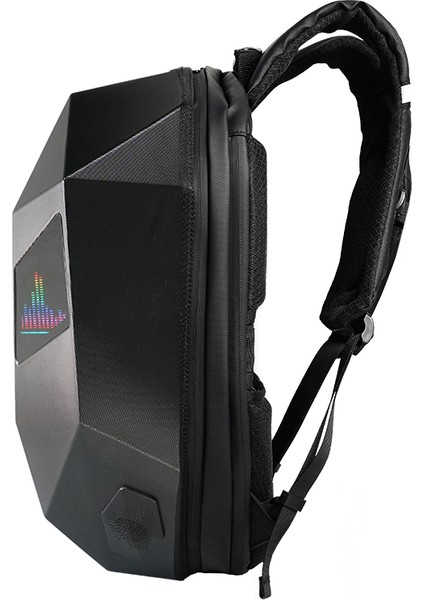 LED Kırmızı Göz Maskeli Akıllı Sırt Çantası - Sert Kasa, USB Şarj Girişli Teknolojik Çanta indirimleri