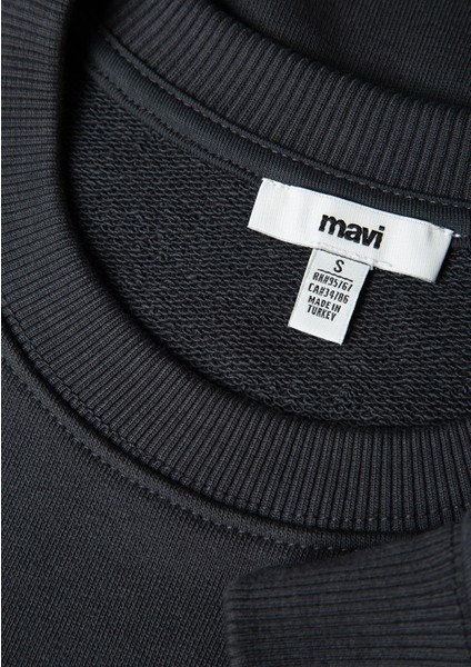 Mavi Logo Baskılı Antrasit Sweatshirt 1S10148-70087