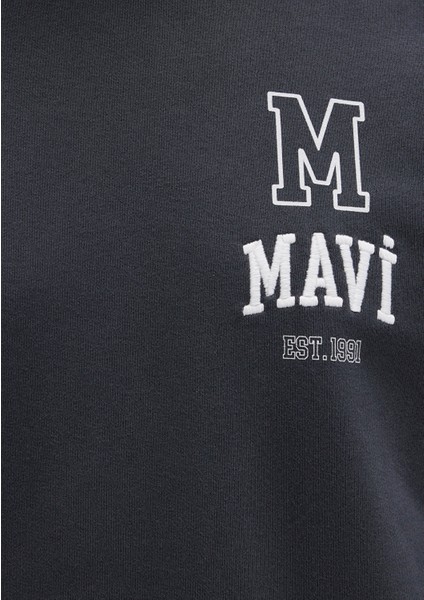 Mavi Logo Baskılı Antrasit Sweatshirt 1S10148-70087