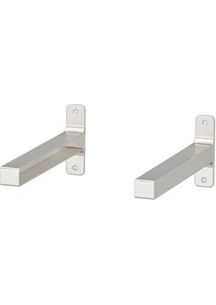 Granhult Duvar Rafı Ayağı Nikelaj Kaplama 30 x 12 cm 2 Adet