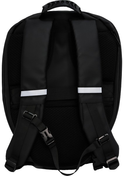 LED Kırmızı Göz Maskeli Akıllı Sırt Çantası - Sert Kasa, USB Şarj Girişli Teknolojik Çanta