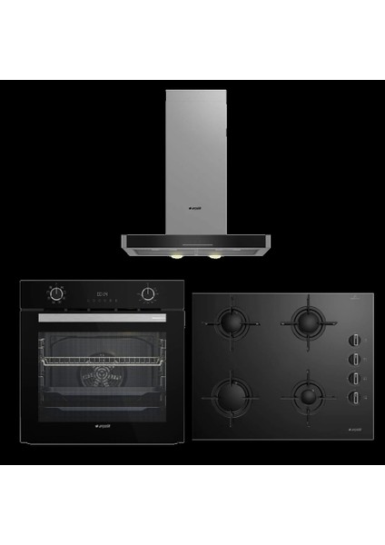 Siyah Inci Ankastre Set