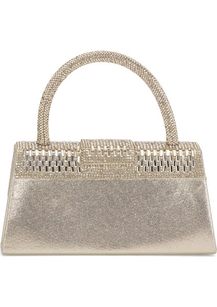 25KC1285 Kadın Taşlı El Abiye Çanta Altın modelleri