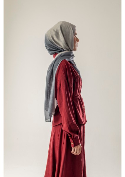 Ipek Degrade Şal Gri - Gümüş fırsatları