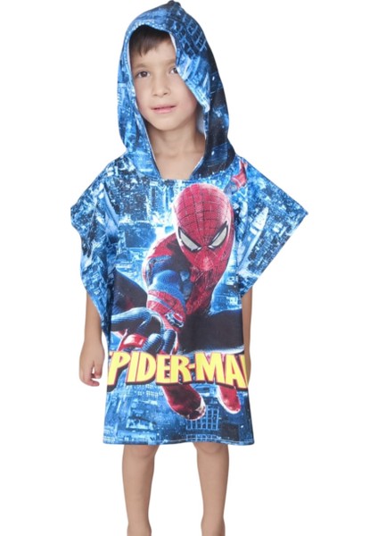 Erkek Çocuk Panço – 3-7 Yaş | Renkli Desenli | Banyo & Plaj Kullanımına Uygun