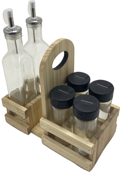 Ahşap Doğal Baharatlık Yağdanlık ve Peçetelik Takımı(Set)(Kavak-Ihlamur) fırsatları