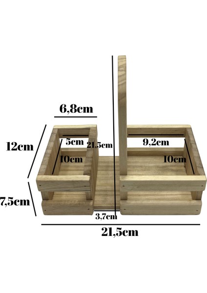 Ahşap Doğal Baharatlık Yağdanlık ve Peçetelik Takımı(Set)(Kavak-Ihlamur) indirimleri