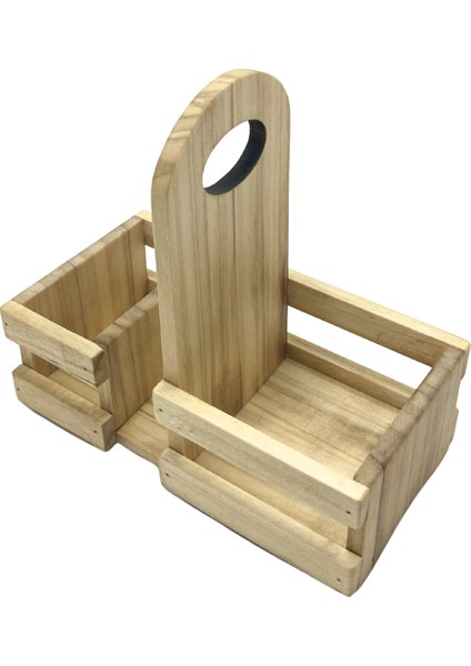 Ahşap Doğal Baharatlık Yağdanlık ve Peçetelik Takımı(Set)(Kavak-Ihlamur)