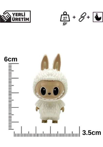 A Kalite Garantili Labubu Anahtarlık & Çanta Süsü – 6 cm Sert Plastik, Ağır & Sağlam fırsatları