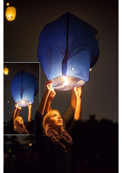 Dilek Feneri Gece Gökyüzü Dilek Balonu Büyük Boy modelleri