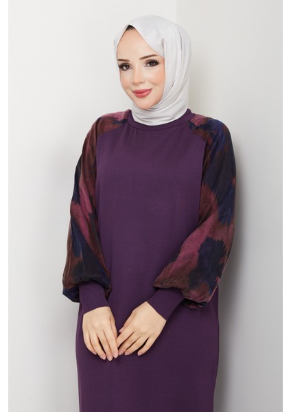 Kadın Kolu Ipek Kupra Merserize Triko Elbise -PMK484 fırsatları