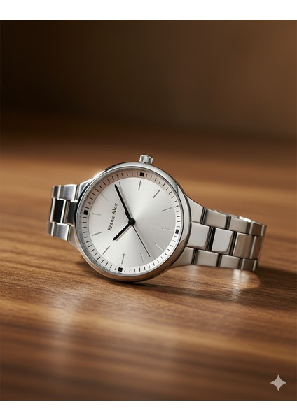 Erkek Kol Saati Gümüş Renk, Gümüş Kadran - Şık Metal Kordon, 2 Yıl Garantili fiyatları