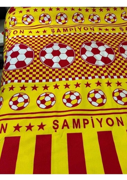 Taraftar Temalı Tek Kişilik Pike ve Çarşaf Seti – 160X240 cm | %100 Pamuklu