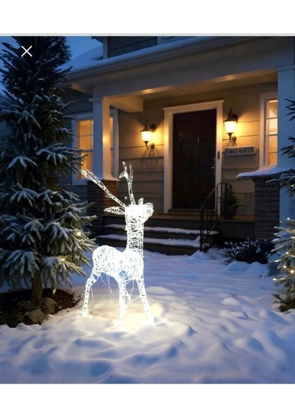 Yılbaşı Işıklı LED Geyik 135 cm 640 LED - Beyaz Işıklı modelleri