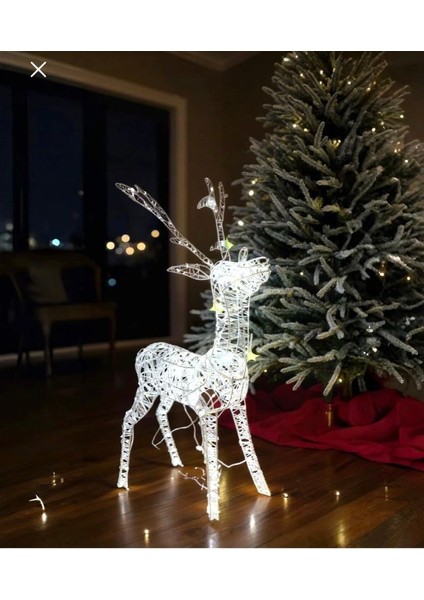 Yılbaşı Işıklı LED Geyik 135 cm 640 LED - Beyaz Işıklı fırsatları