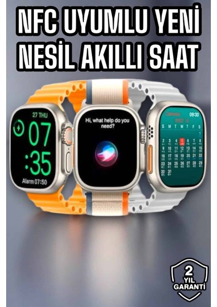 Akıllı Saat Sağlık Takibi Spor Modları Chatgpt Entegrasyon ve Sesli Asistan - M238K816-R61238