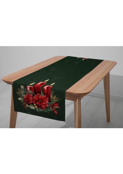 Dijital Baskılı Runner - Yılbaşı / Christmas Desenli - 140X40 cm modelleri