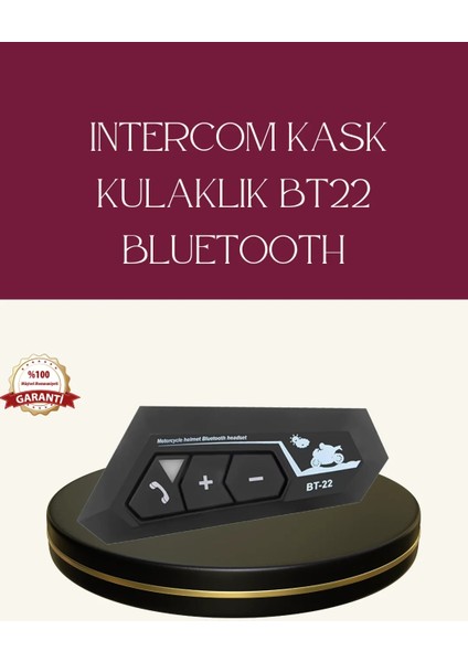 Motosiklet Sürüşleri Için BT22 Kask Bluetooth Kulaklık Mikrofonlu